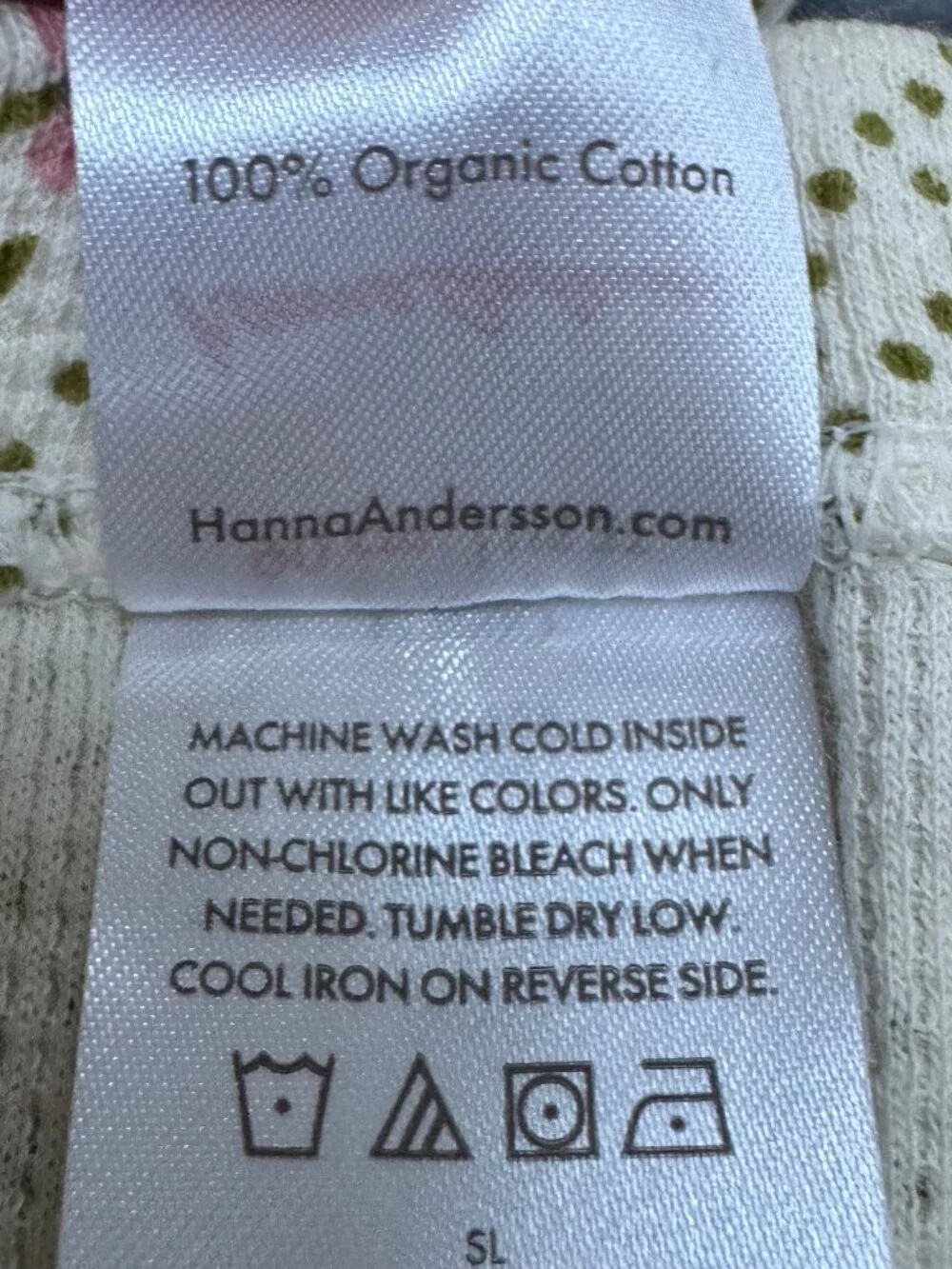 HANNA ANDERSSON Pajama shirt & pants set, Size 3T, Beige with floral design NWT